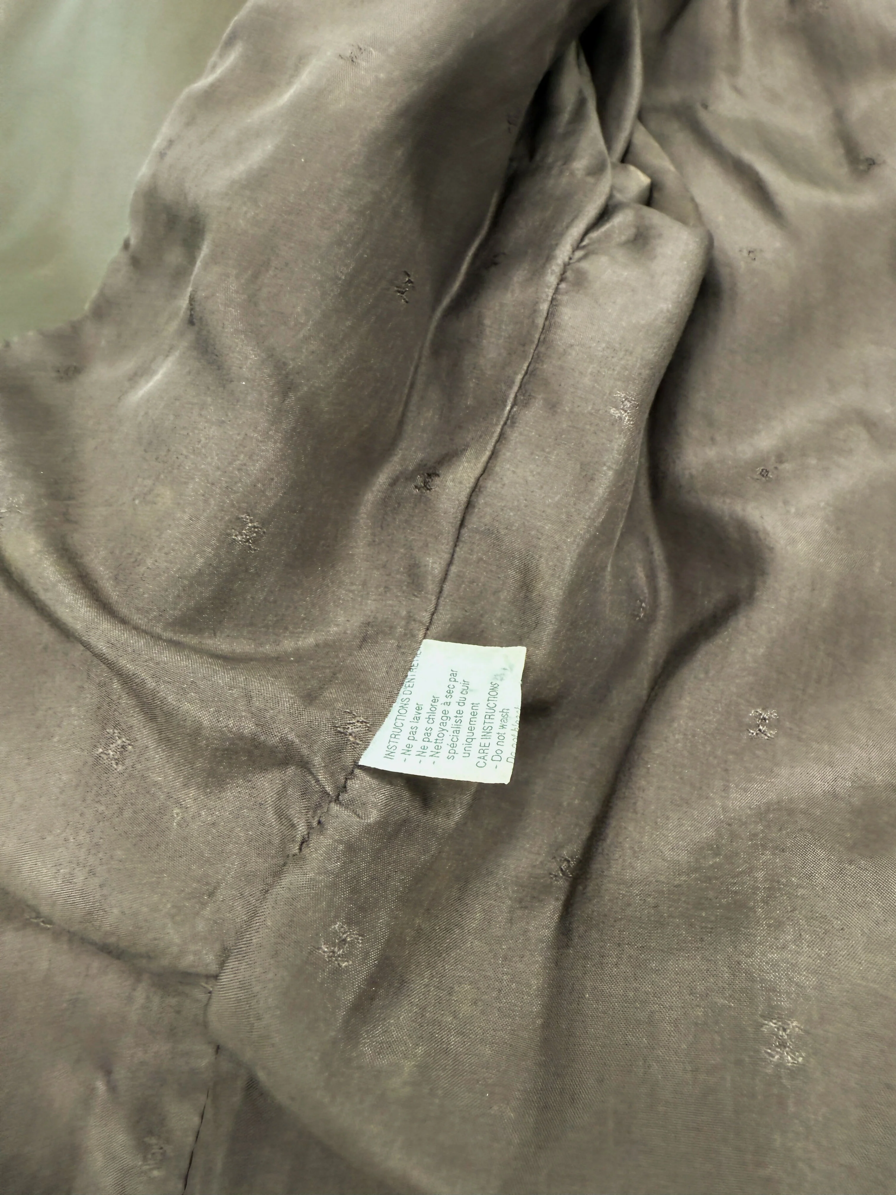 Chanel 94A Vintage Brown Leather Jacket - Image 7