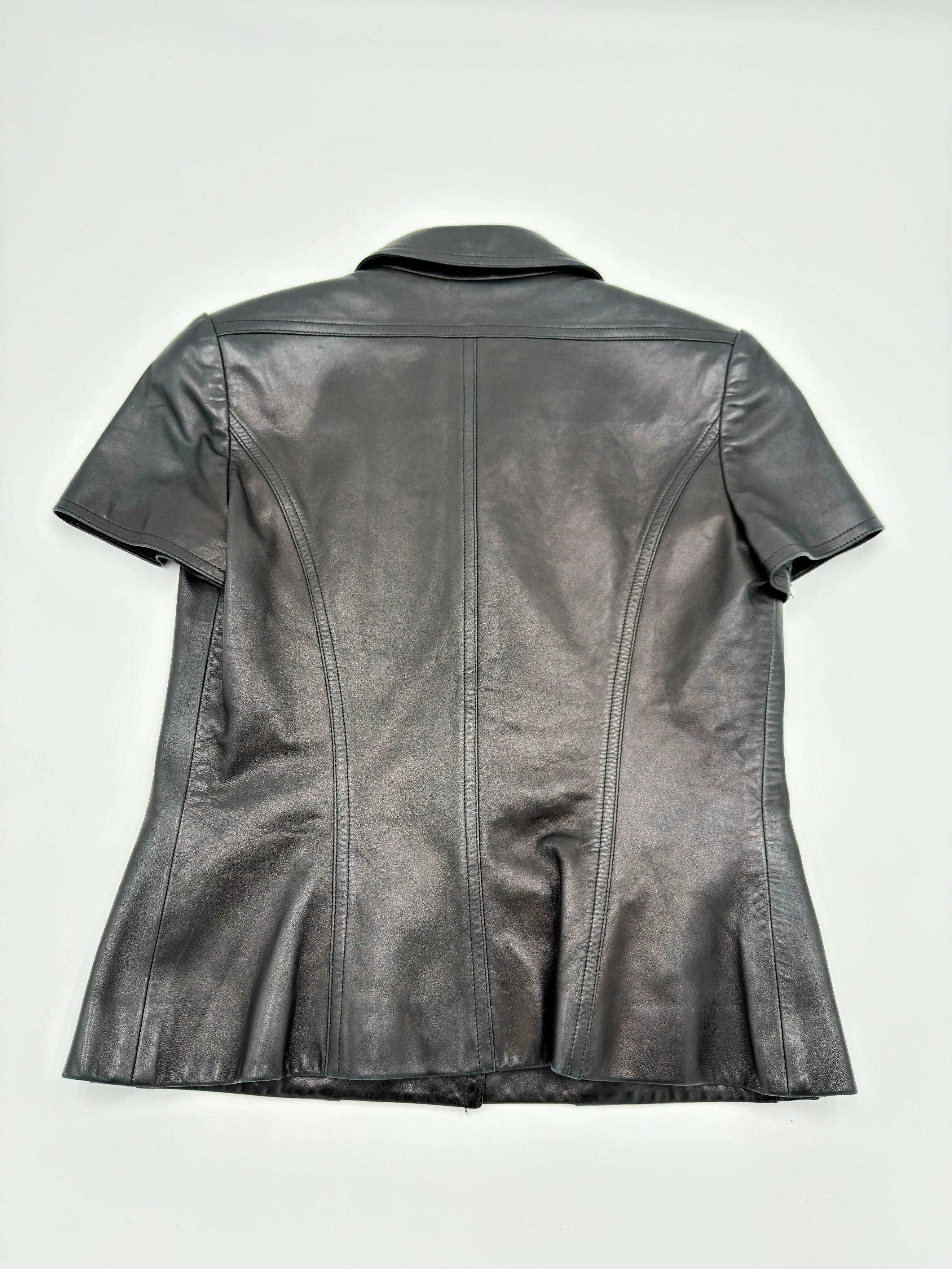 Chanel 97C Black Leather Jacket_Size 38 - Image 2