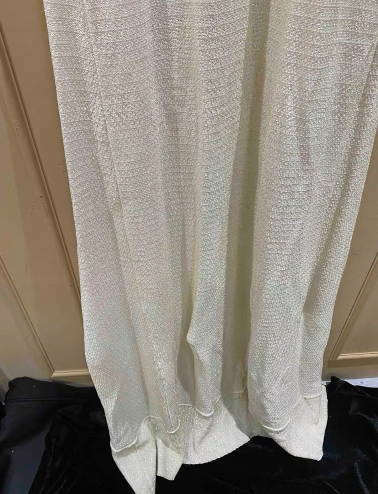 Chanel 99s White Sparkling Long Dress FR38 - Image 4