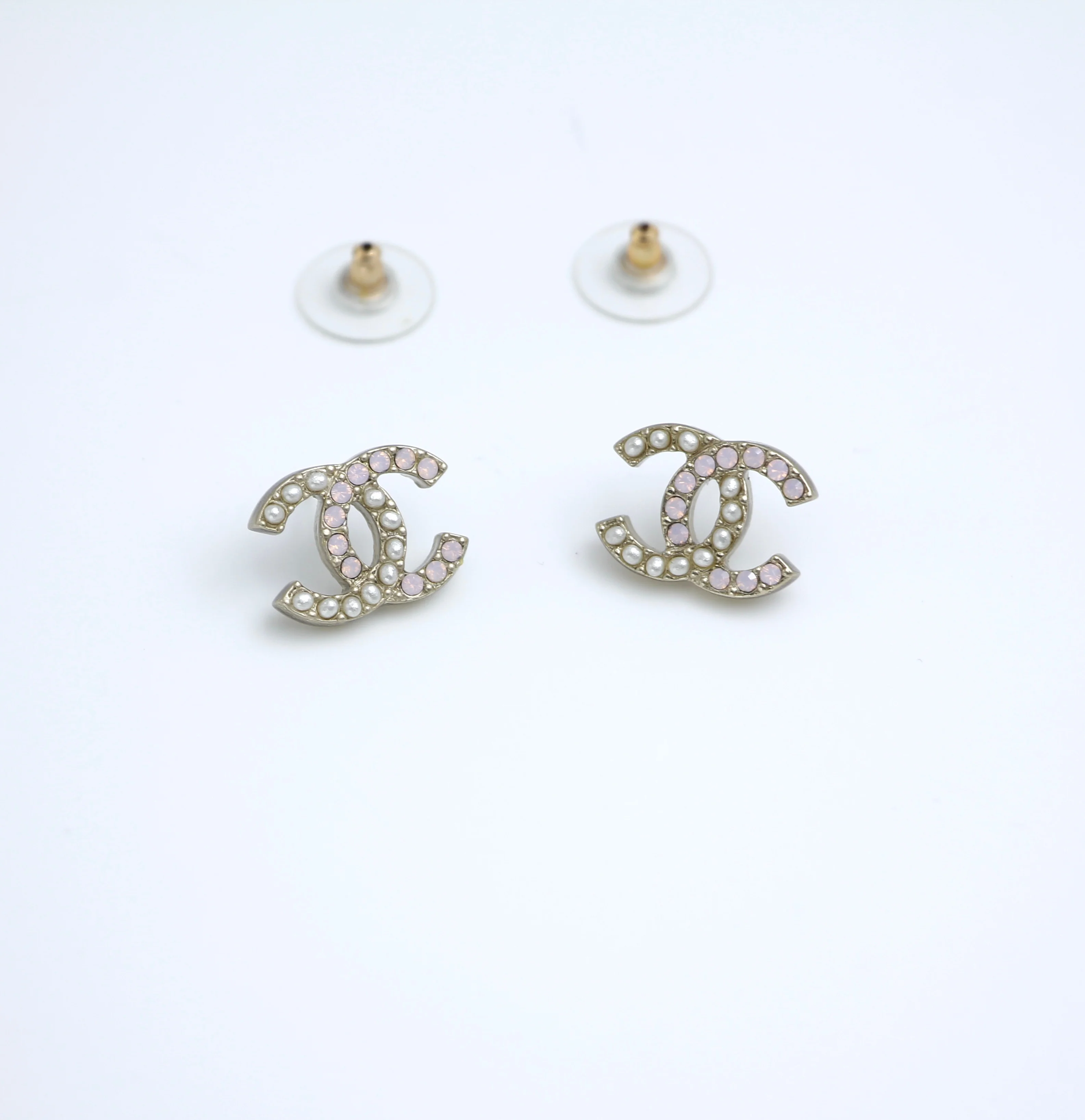 Chanel A12P Imitation Pearl Mixed White Earrings