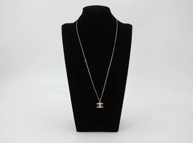 Chanel B11C Enamel Light Pink CC Adjustable Buckle Long Necklace - Image 2