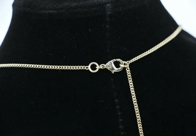 Chanel B11C Enamel Light Pink CC Adjustable Buckle Long Necklace - Image 4