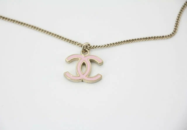 Chanel B11C Enamel Light Pink CC Adjustable Buckle Long Necklace - Image 6