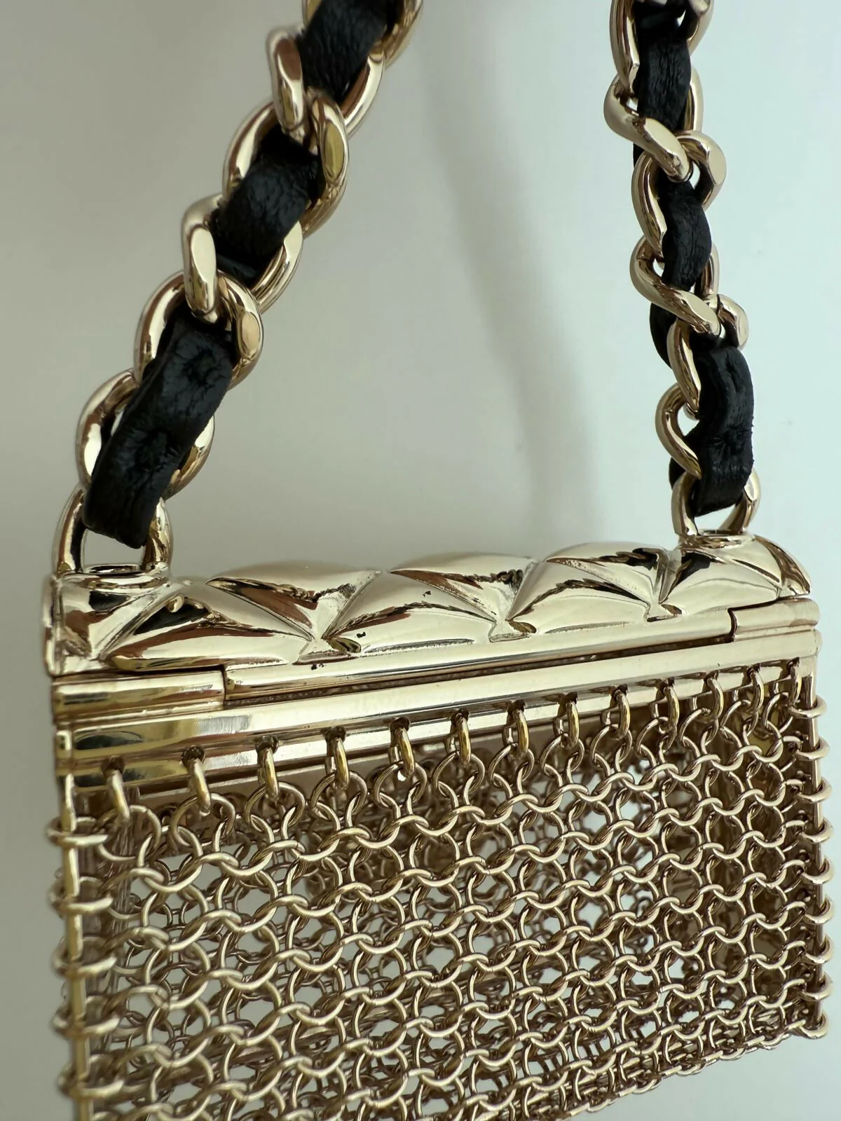 Chanel B21S Metal Handbag Leather Chain Waist Chain 85cm - Image 6