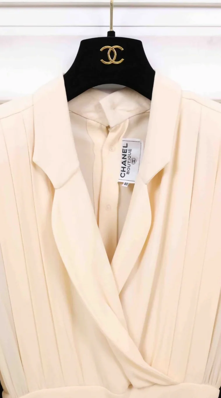 Chanel Beige Waist Dress - Image 3