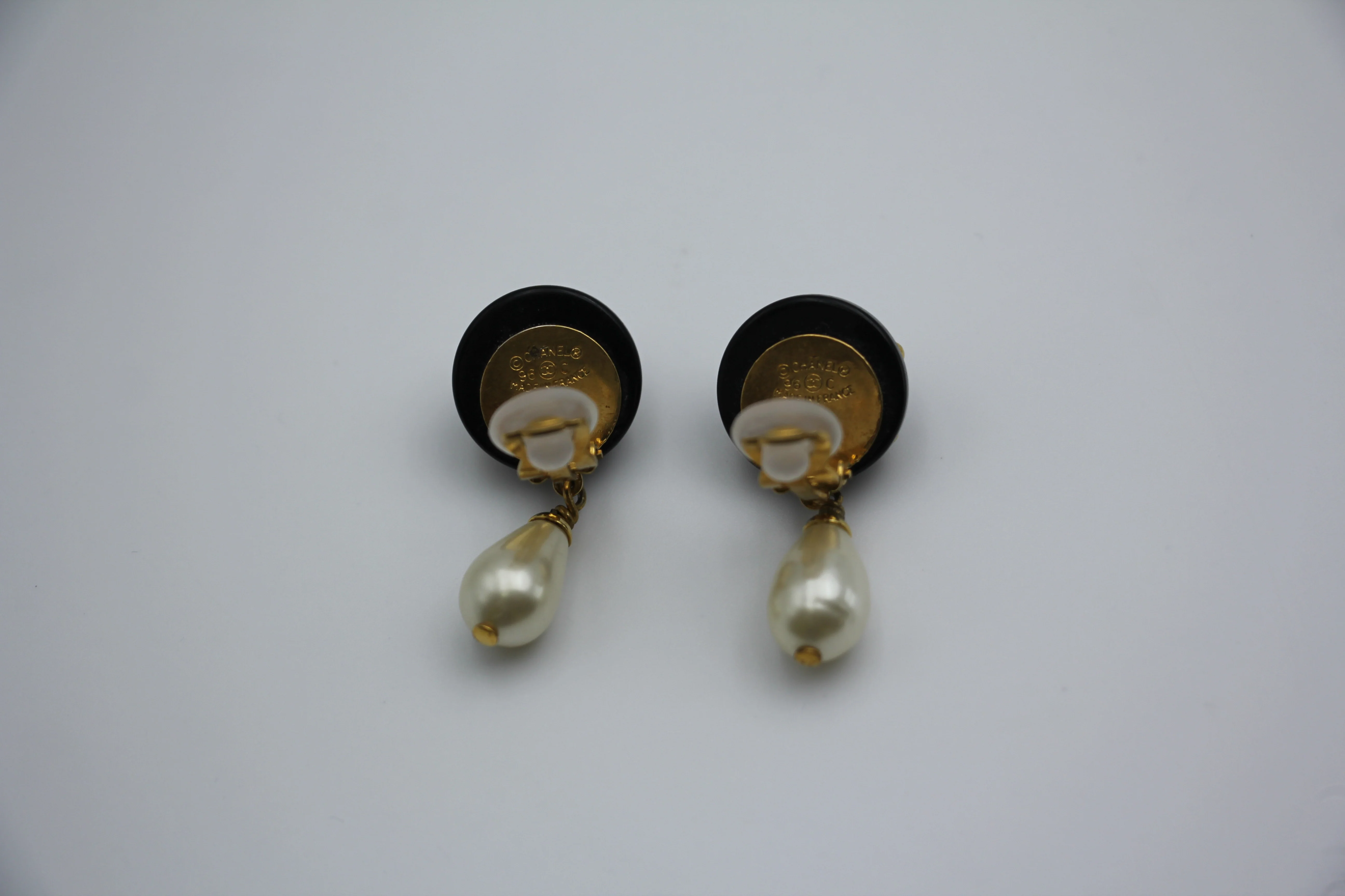 Chanel Black Earrings - Image 2