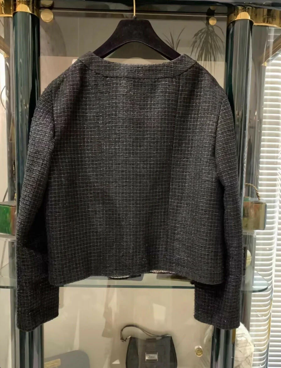 Chanel 24P black tweed jacket - Image 2