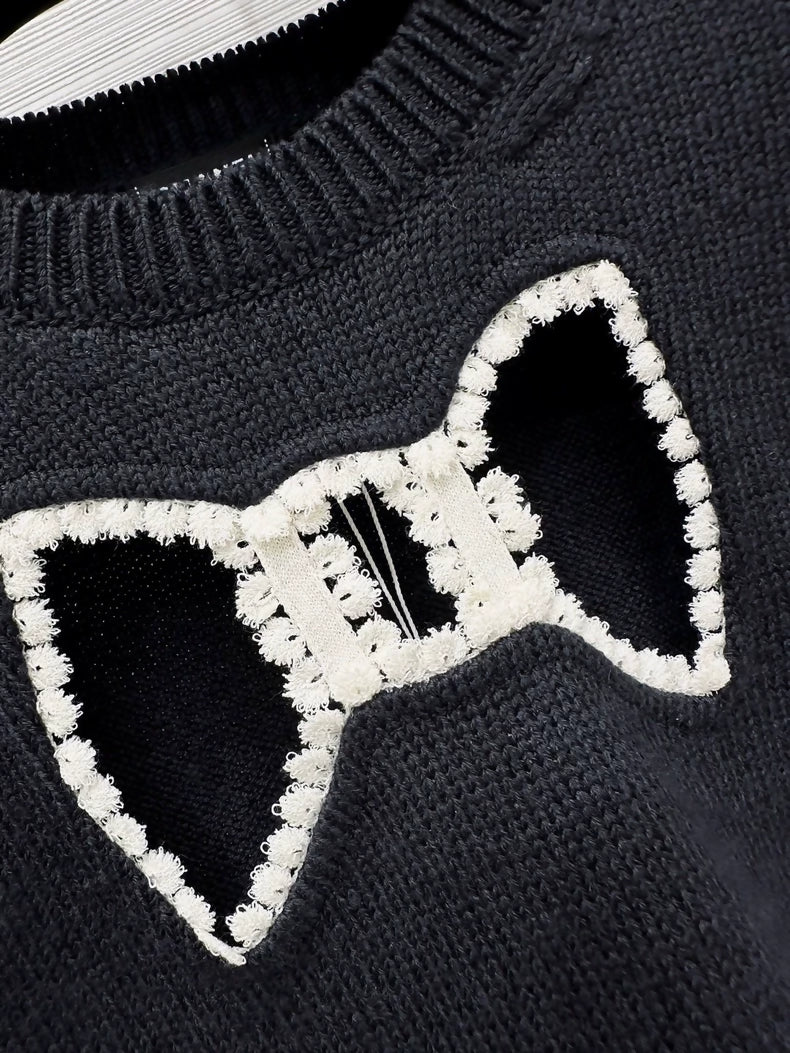 Chanel 25K black bow sweater - Image 3