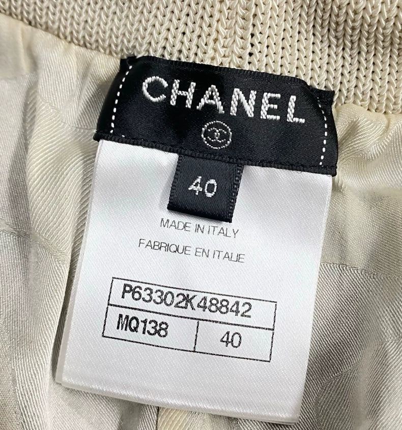 Chanel blue and white wide-leg pants - Image 3