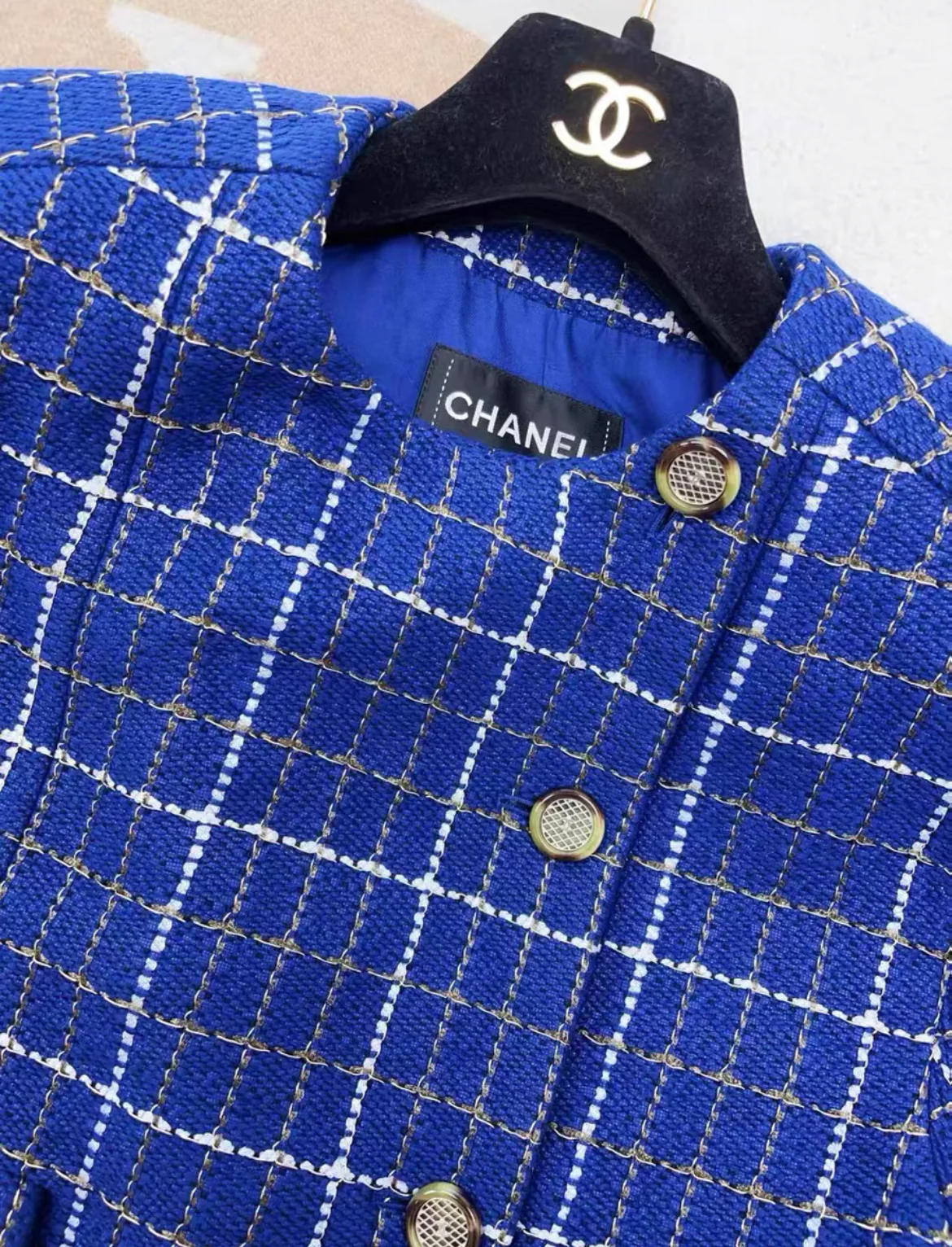 Chanel Blue Tweed vest jacket size 35 - Image 2