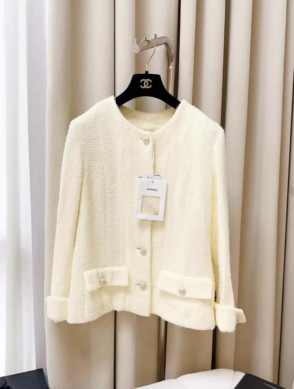 Chanel 23S light yellow jacket