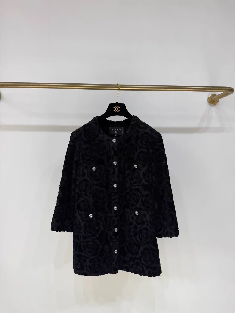 Chanel Camellia Four-Pocket Jacket