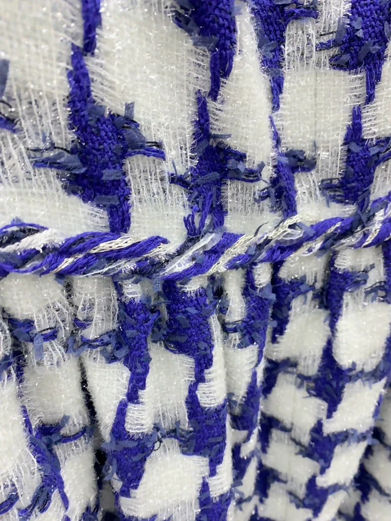 Chanel 2018 Blue houndstooth jacket + dress - Image 4