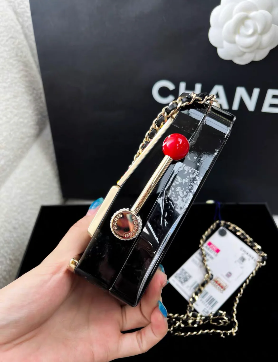 CHANEL CASINO MINAUDIÈRE BAG 23C MONACO SLOT MACHINE EVENING CLUTCH - Image 3
