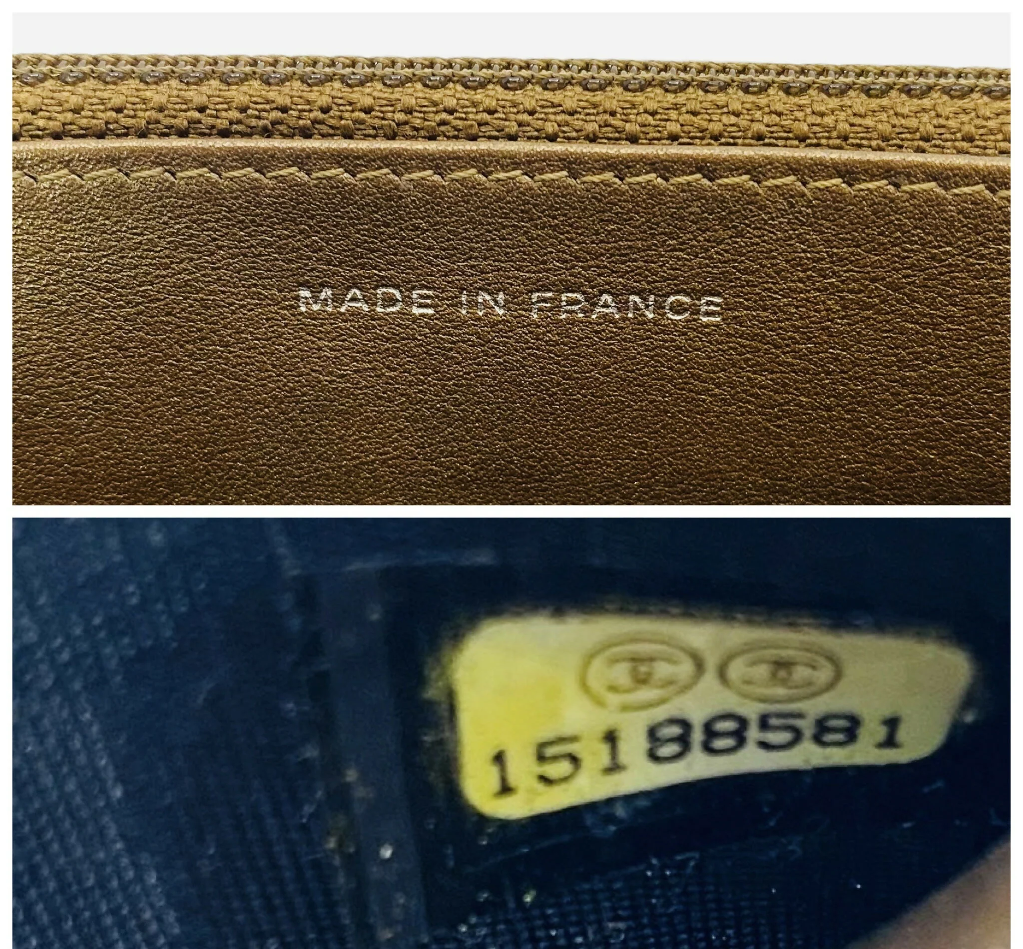 Chanel Caviar Bronze Metallic Double CC Wallet on Chain WOC - Image 10