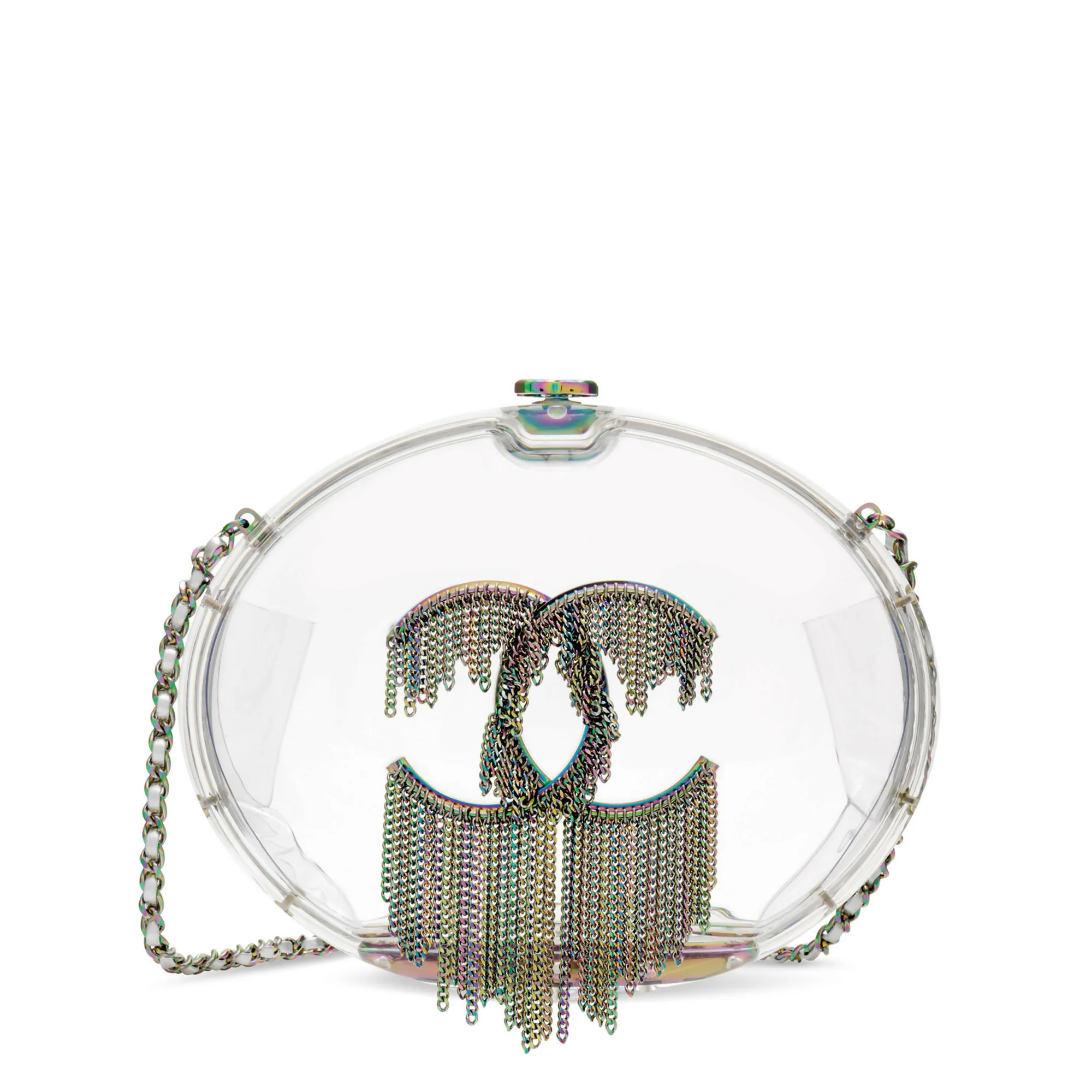 Chanel CC Chain-Embellished Acrylic Shoulder Bag – 2018 - Image 2