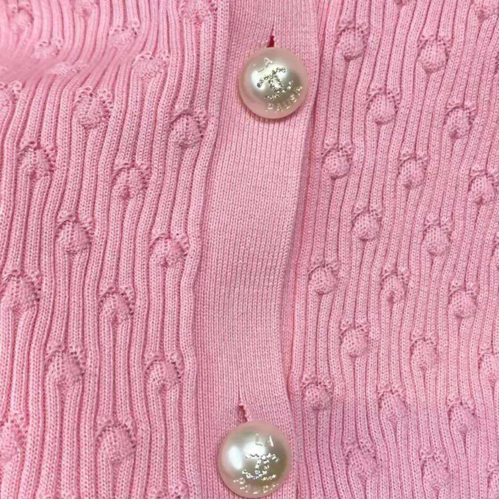 Chanel pink cardigan - Image 3