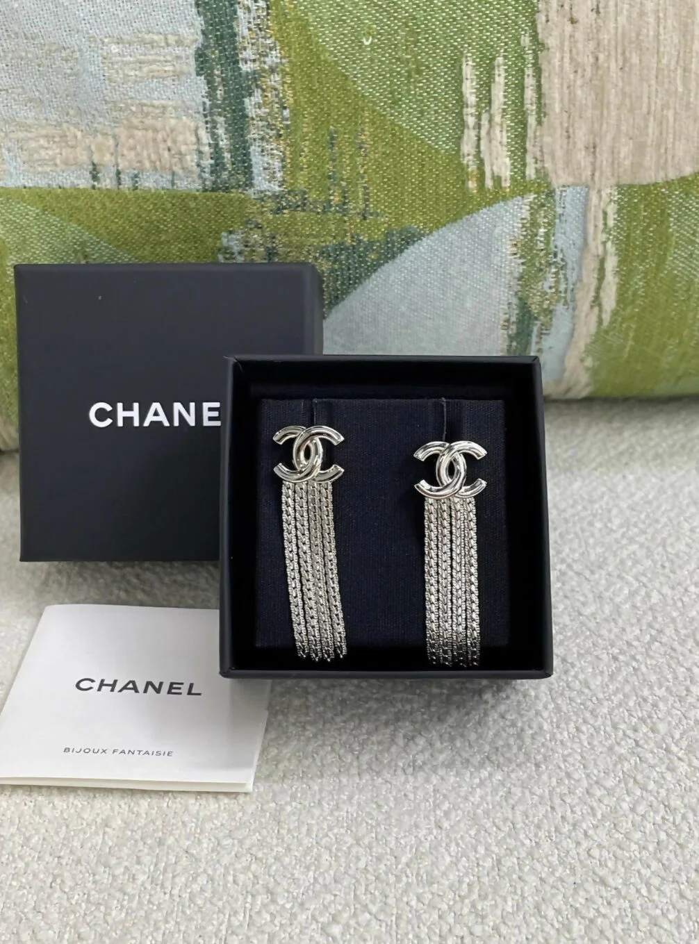 Chanel double CC tassel earrings - Image 3