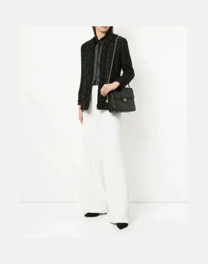 Chanel black tweed jacket - Image 3