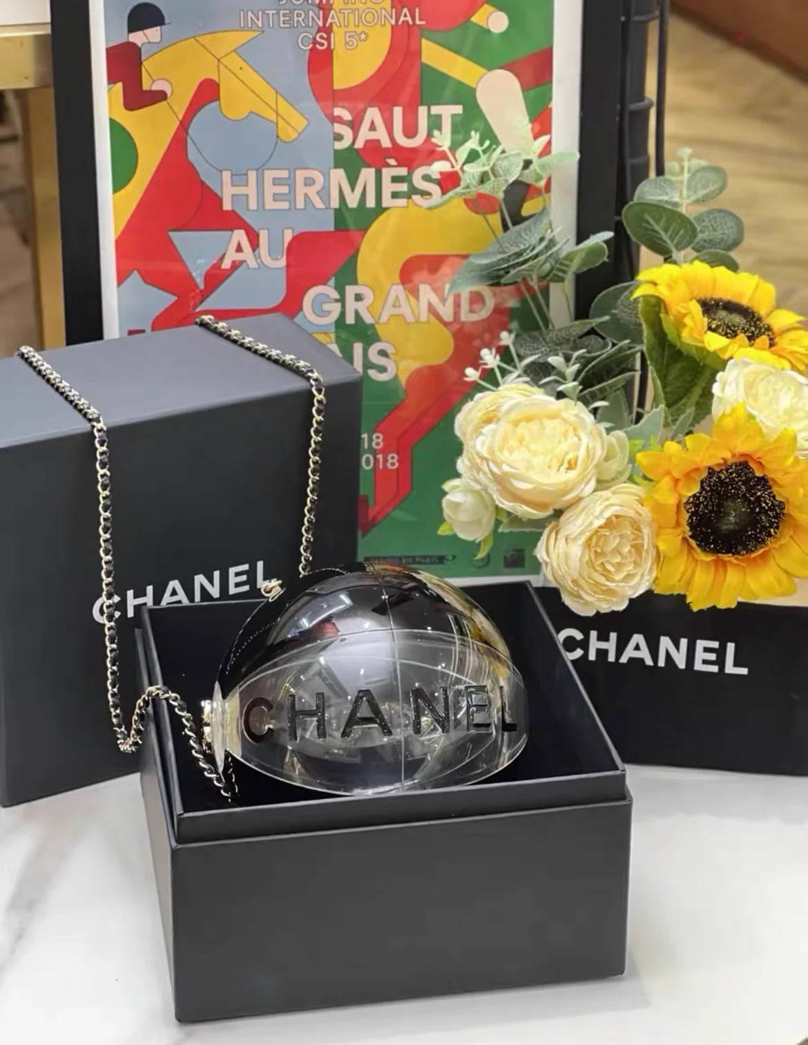 Chanel Coco Beach Ball Minaudière Clutch Bag 2019 - Image 2