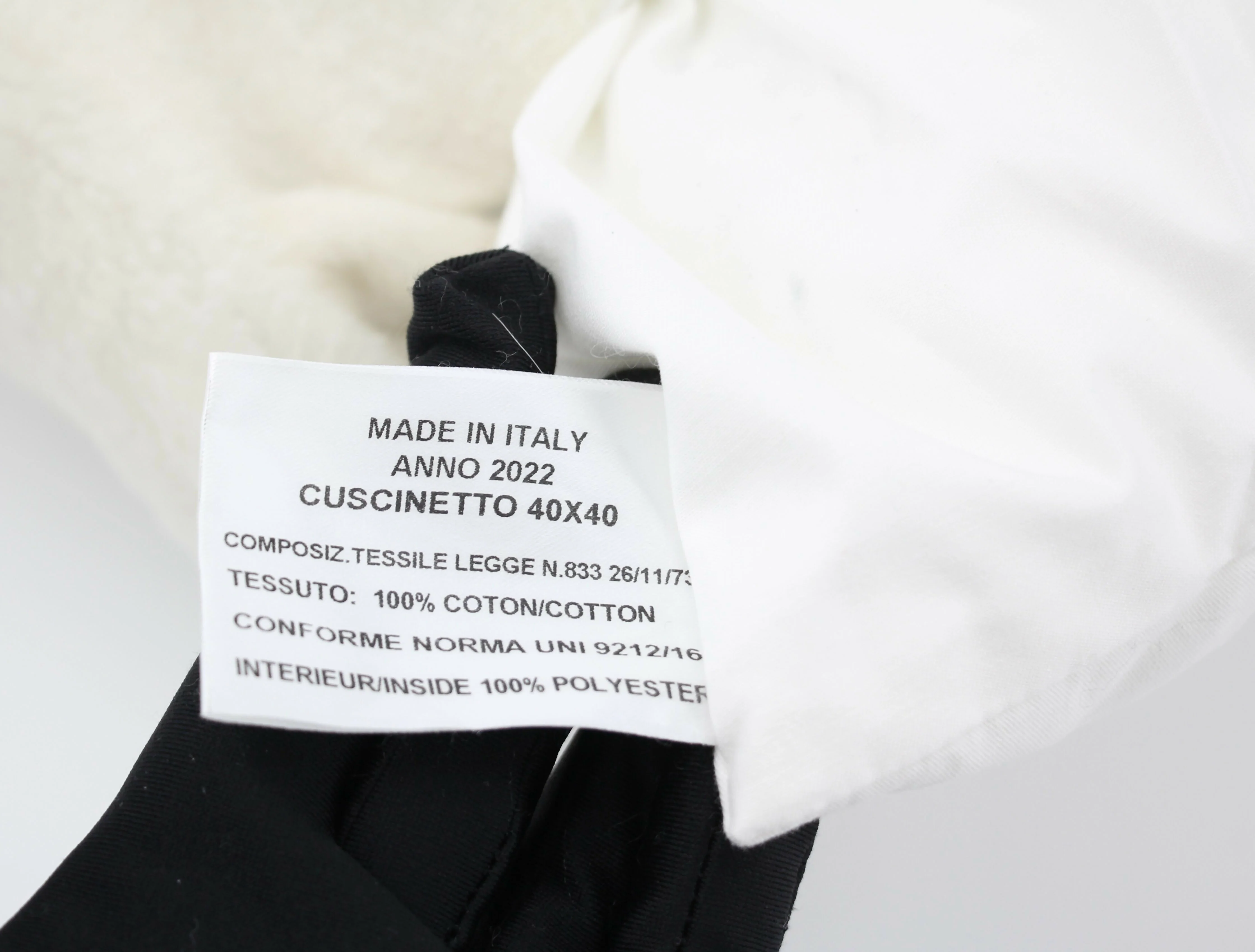 Chanel Coco Mark Logo Cotton Cashmere White Cushion Pillow - Image 10