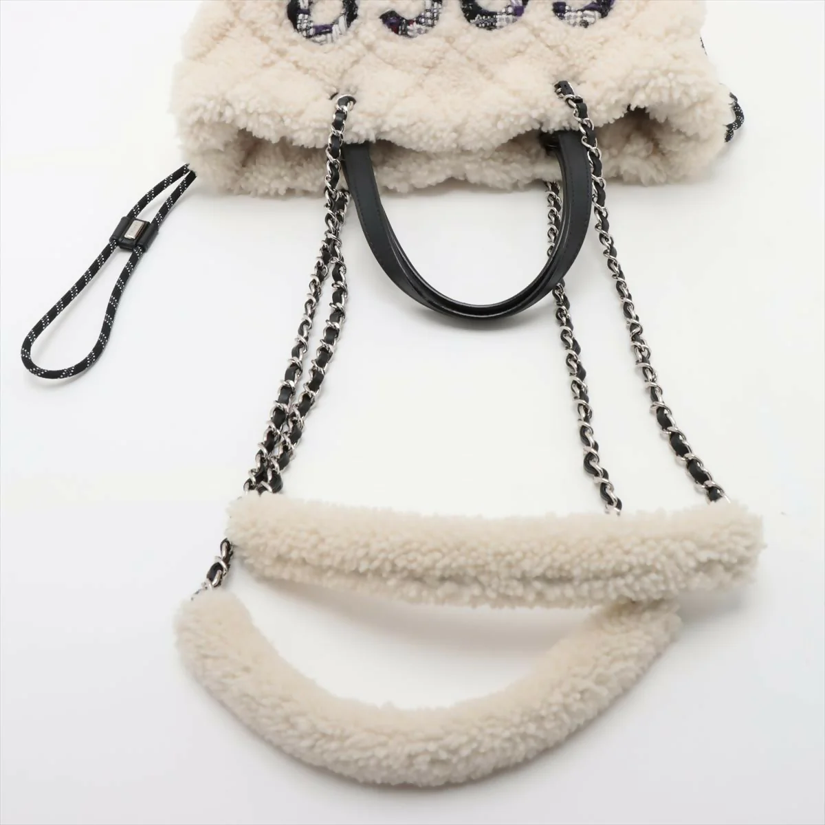 Chanel Coco Neige Shearing 2 Way Shoulder Bag - Image 4