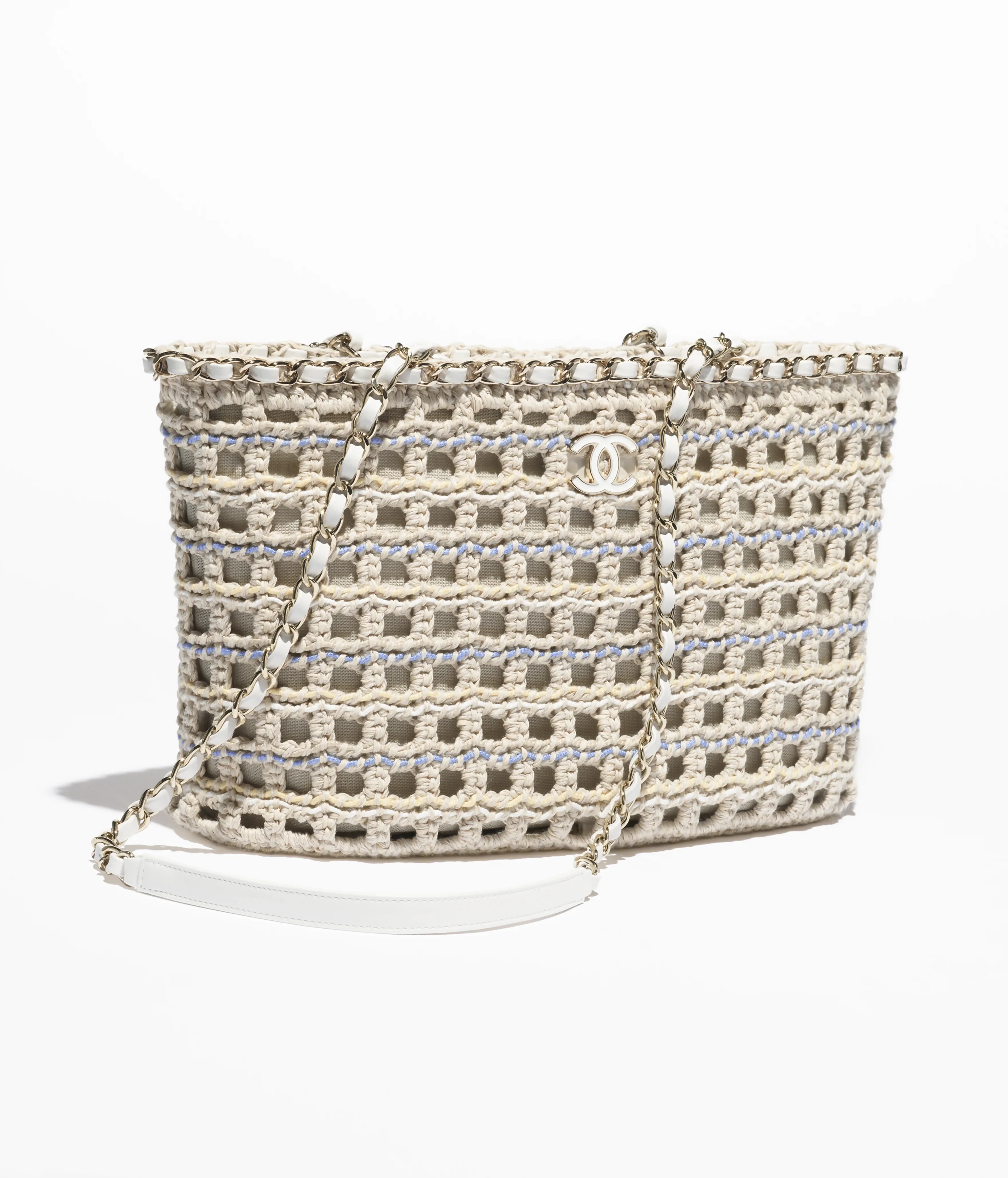 Chanel Cruise 2023 Small Crochet Shopping Tote Bag