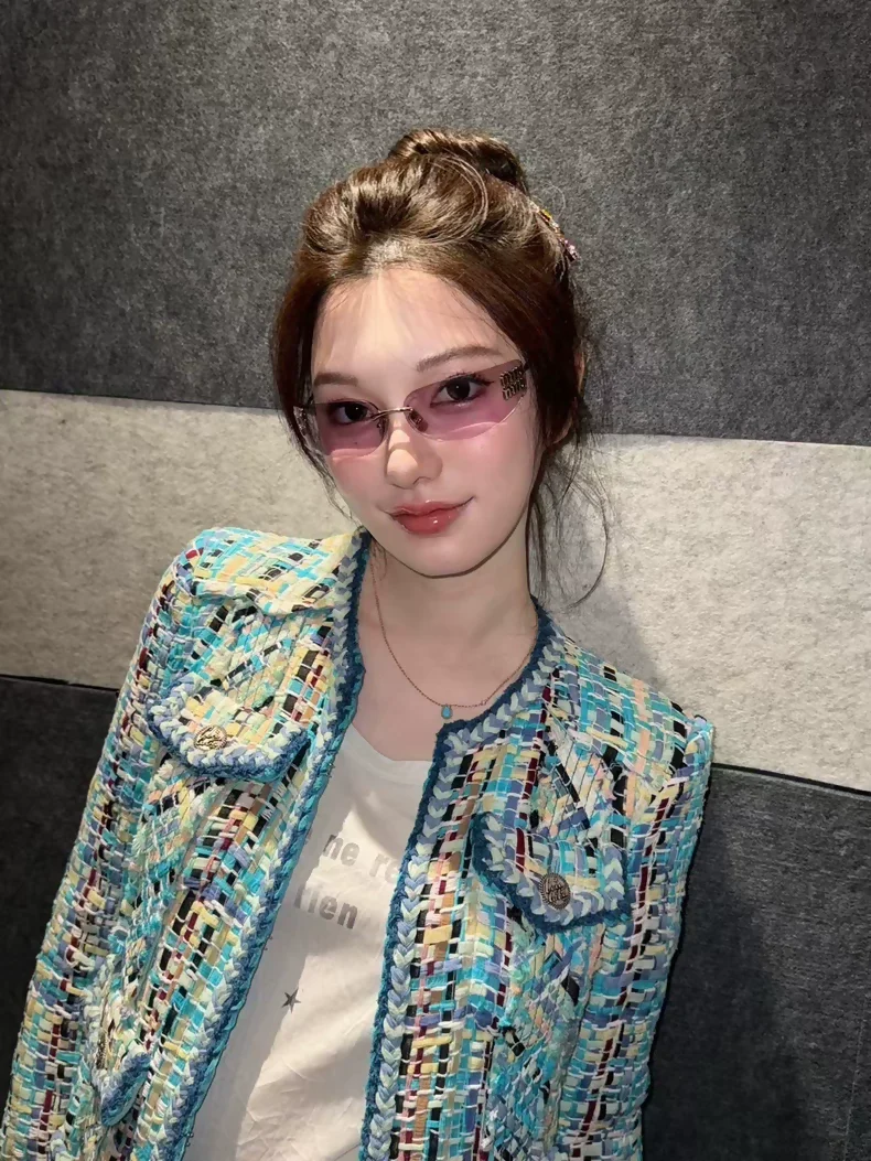Chanel 2017 Cuba collection blue tweed jacket - Image 3