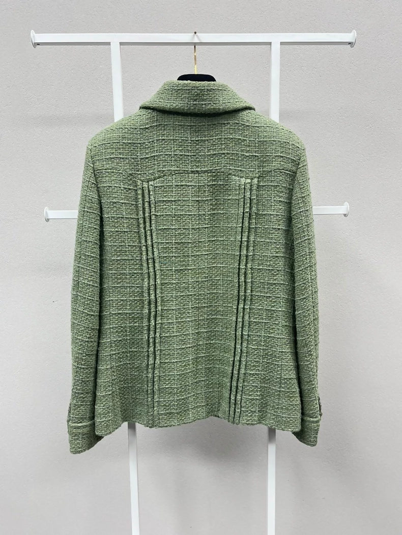 Chanel green tweed jacket - Image 2