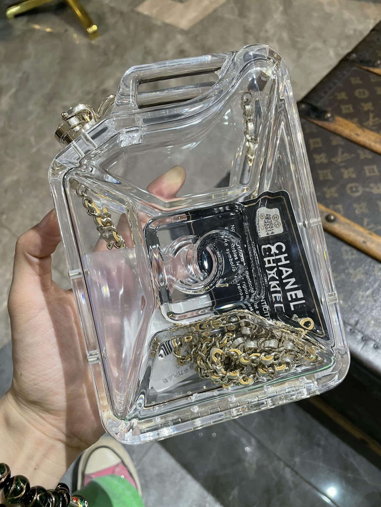 Chanel Dubai Tank Transparent Minaudiere Clutch Bag - Image 2