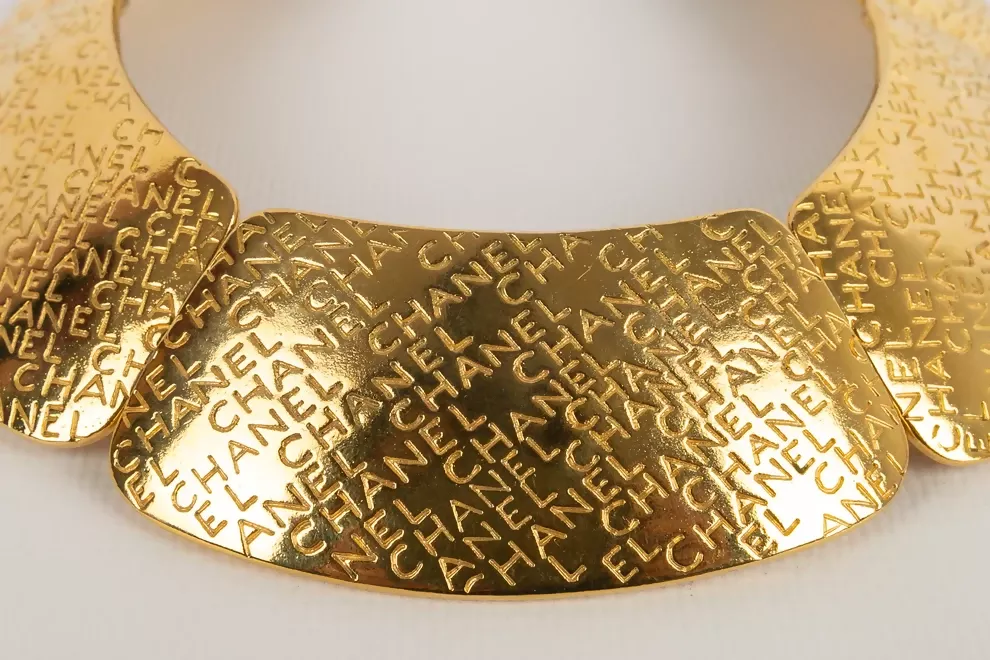 Chanel Engraved Collar Necklace, Late 1980s - Image 4