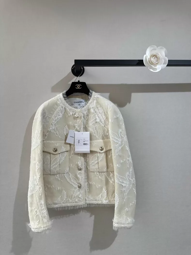 Chanel 20k ecru Lace Jacket