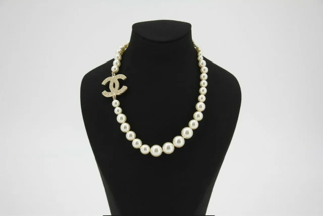 Chanel F21V Imitation Pearl 100th Anniversary Necklace