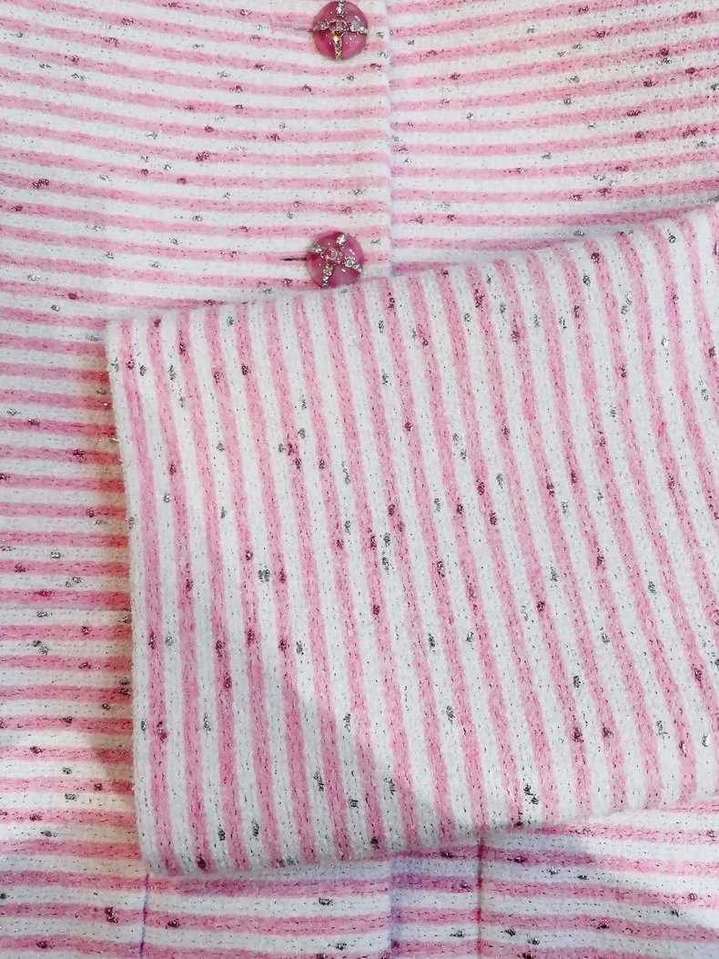 Chanel 24C pink striped jacket - Image 3