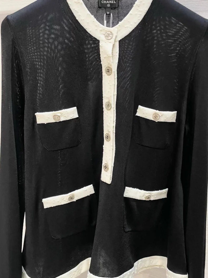 Chanel 25A black and white top - Image 3