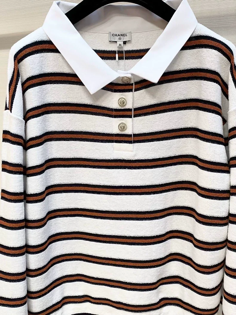 Chanel 26C striped polo shirt - Image 3