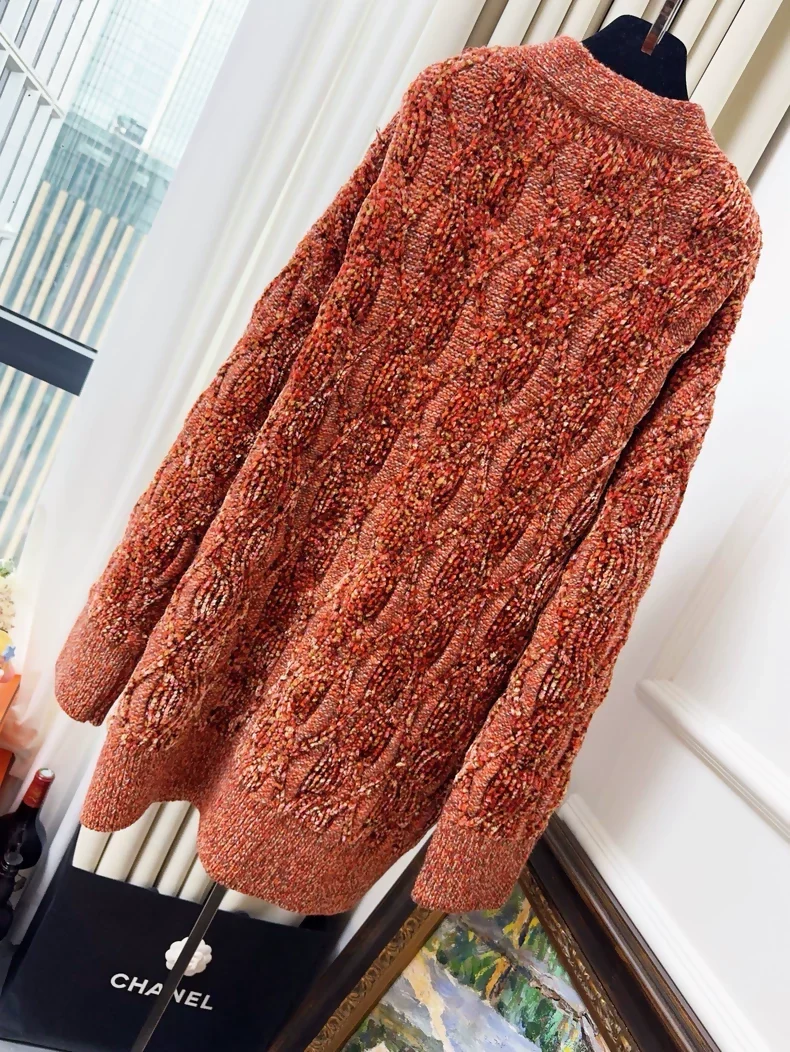 Chanel 22K Orange cardigan - Image 2