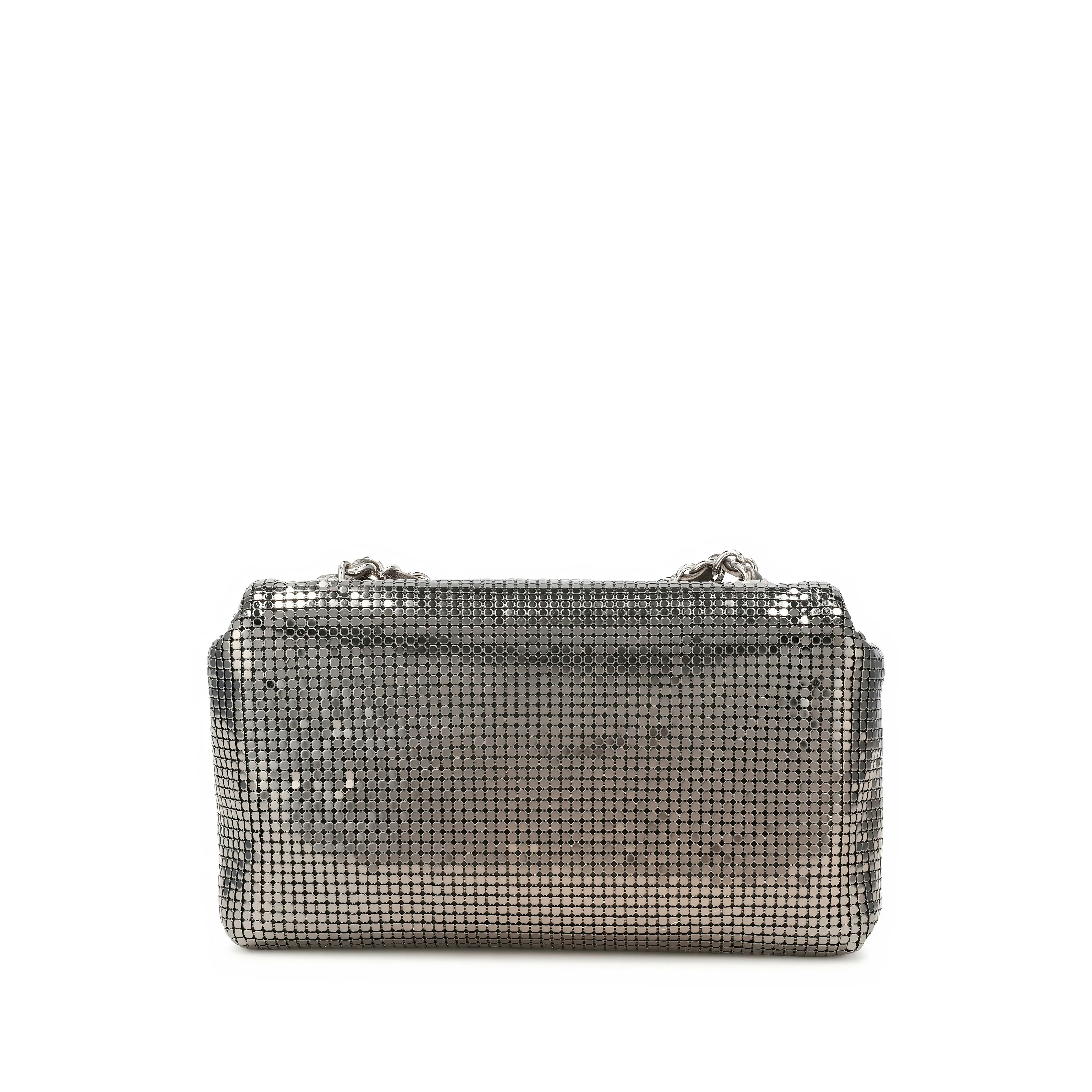 Chanel Fall/Winter 2021 Metallic Mesh Mini Flap Bag - Image 3