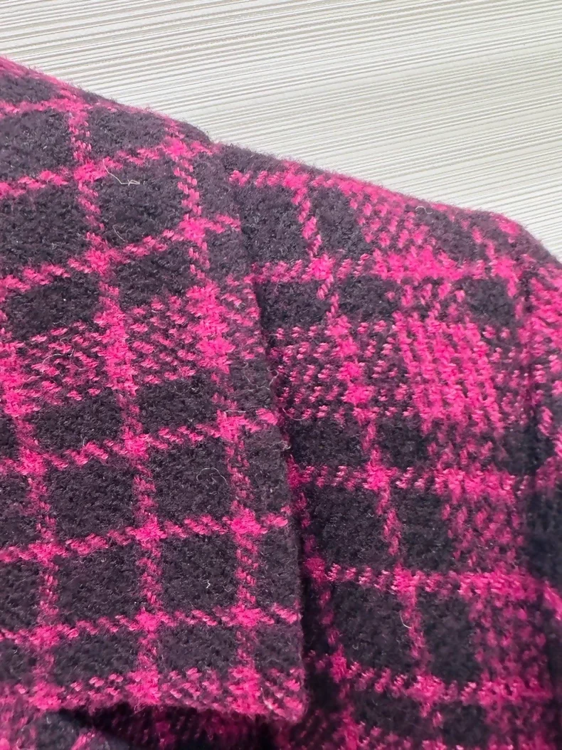Chanel 22k black purple tweed coat - Image 3