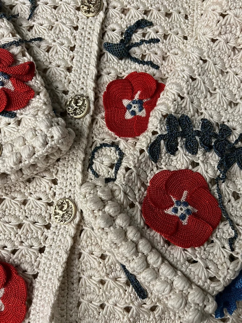 Chanel vintage hand-crocheted cardigan - Image 2
