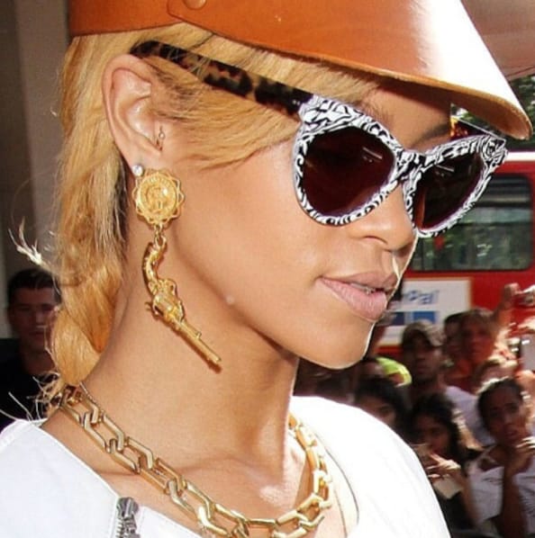 Chanel Gun Motif Gold Pistol Large Earrings - Image 2