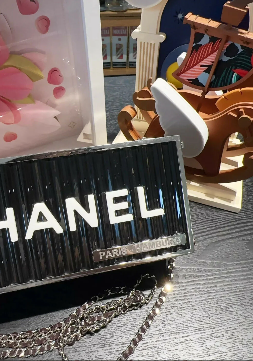 Chanel 18A Paris Hamburg Black shipping container Minaudiere Shoulder Bag - Image 2