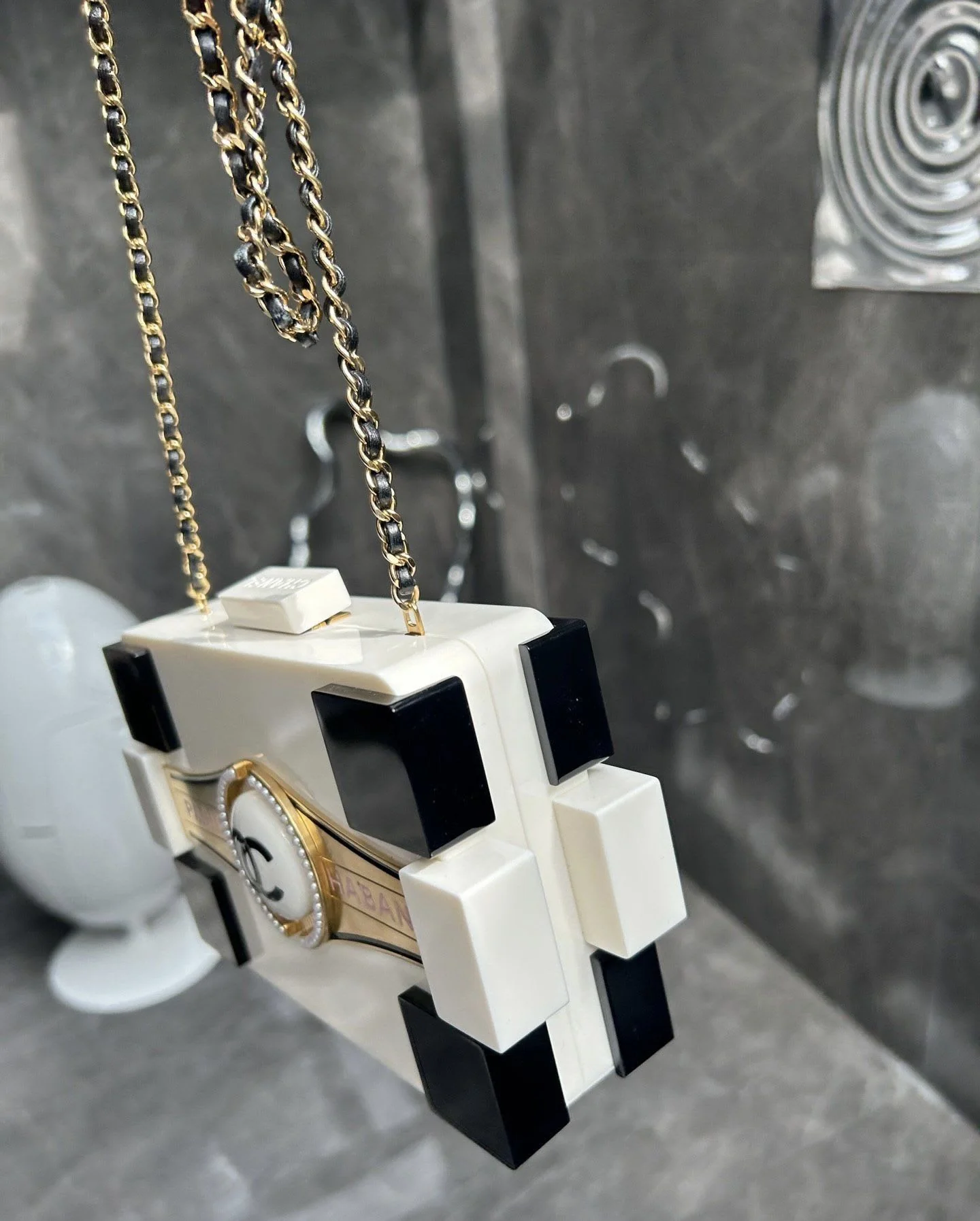 Chanel Havana by Night Paris-Habana Plexiglass Boy Brick Lego Bag - Image 2