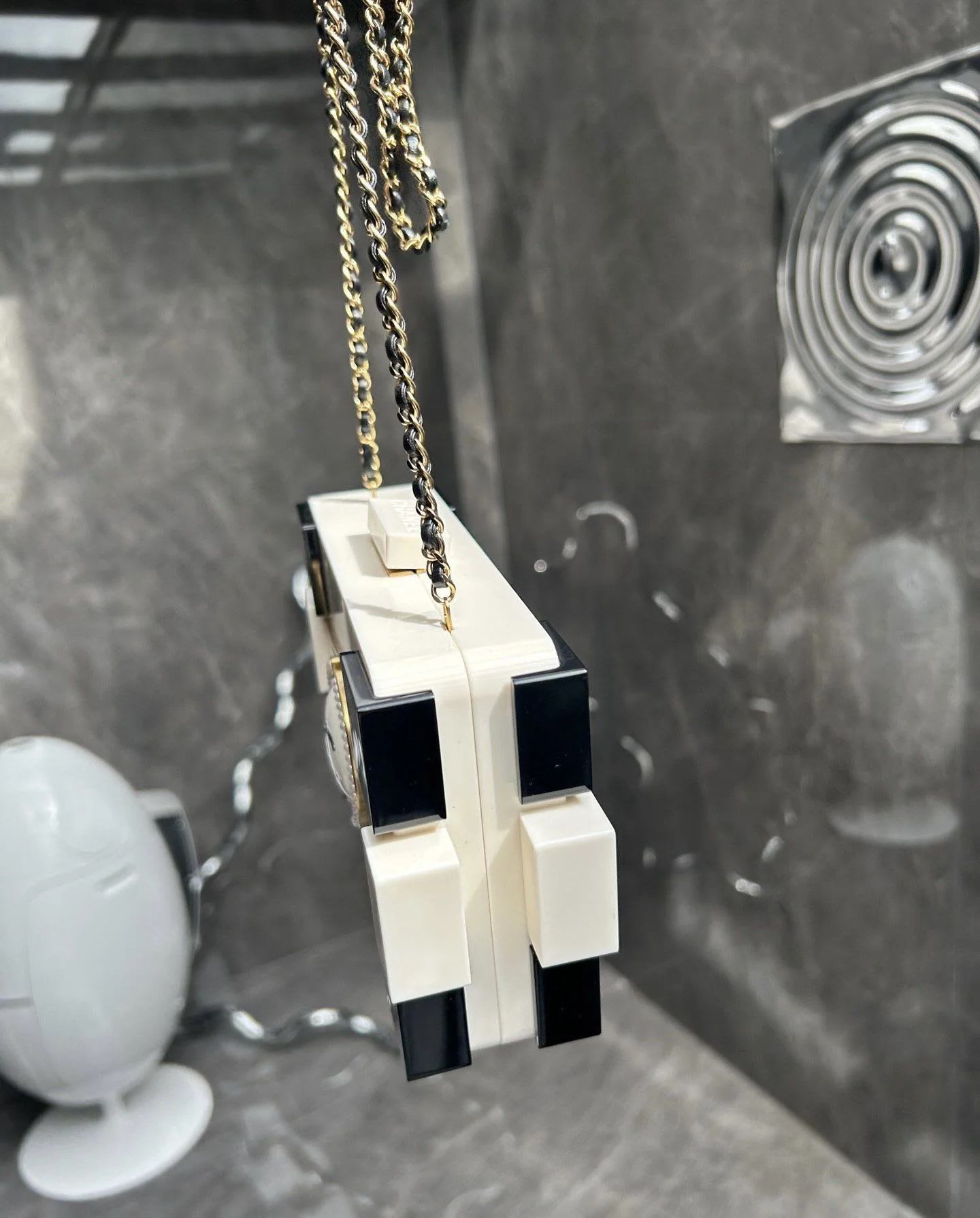 Chanel Havana by Night Paris-Habana Plexiglass Boy Brick Lego Bag - Image 3