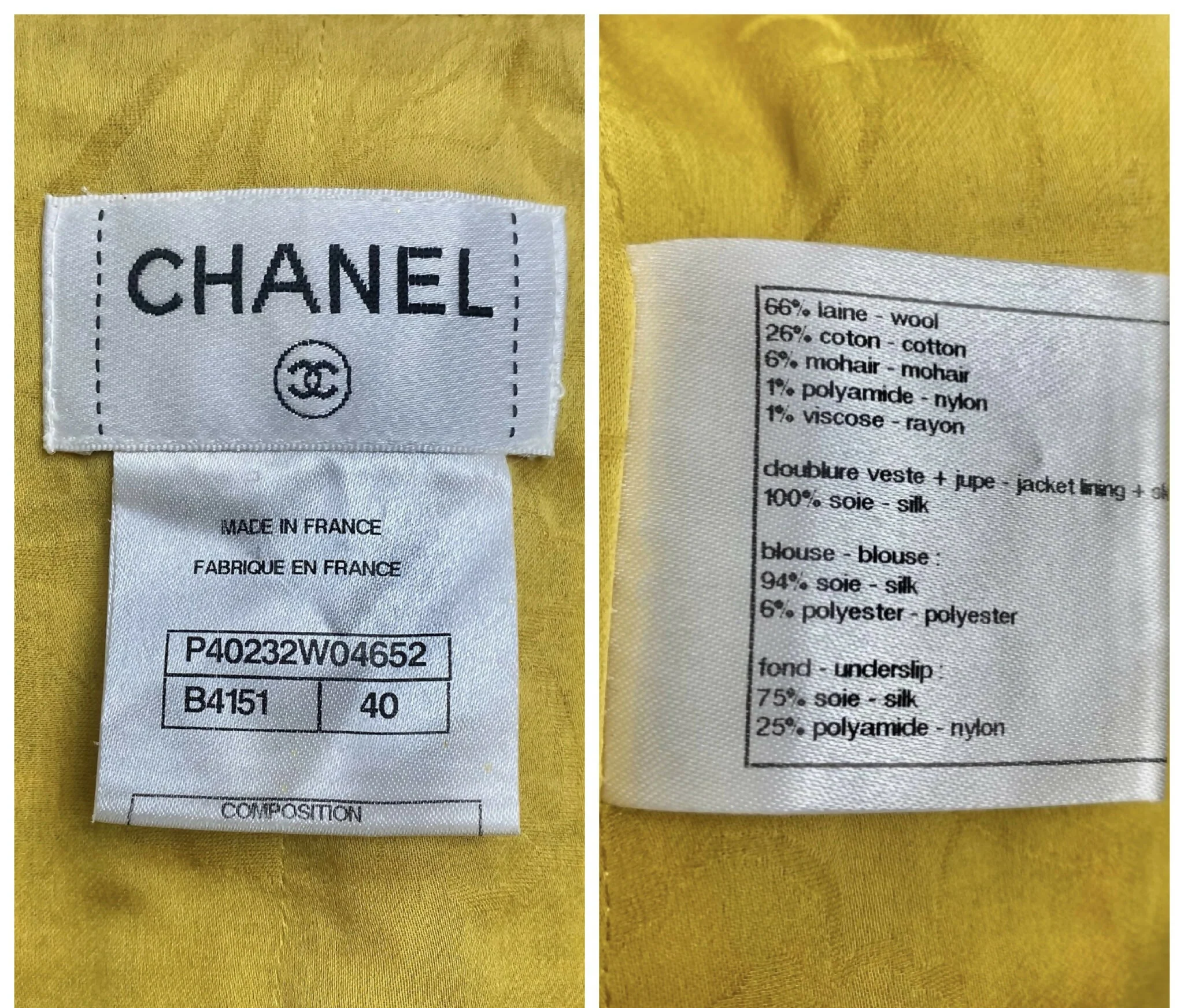 Chanel Iconic 11C Saint-Tropez Yellow Multicolor Tweed Gripoix Waistcoat Vest FR 40 - Image 9