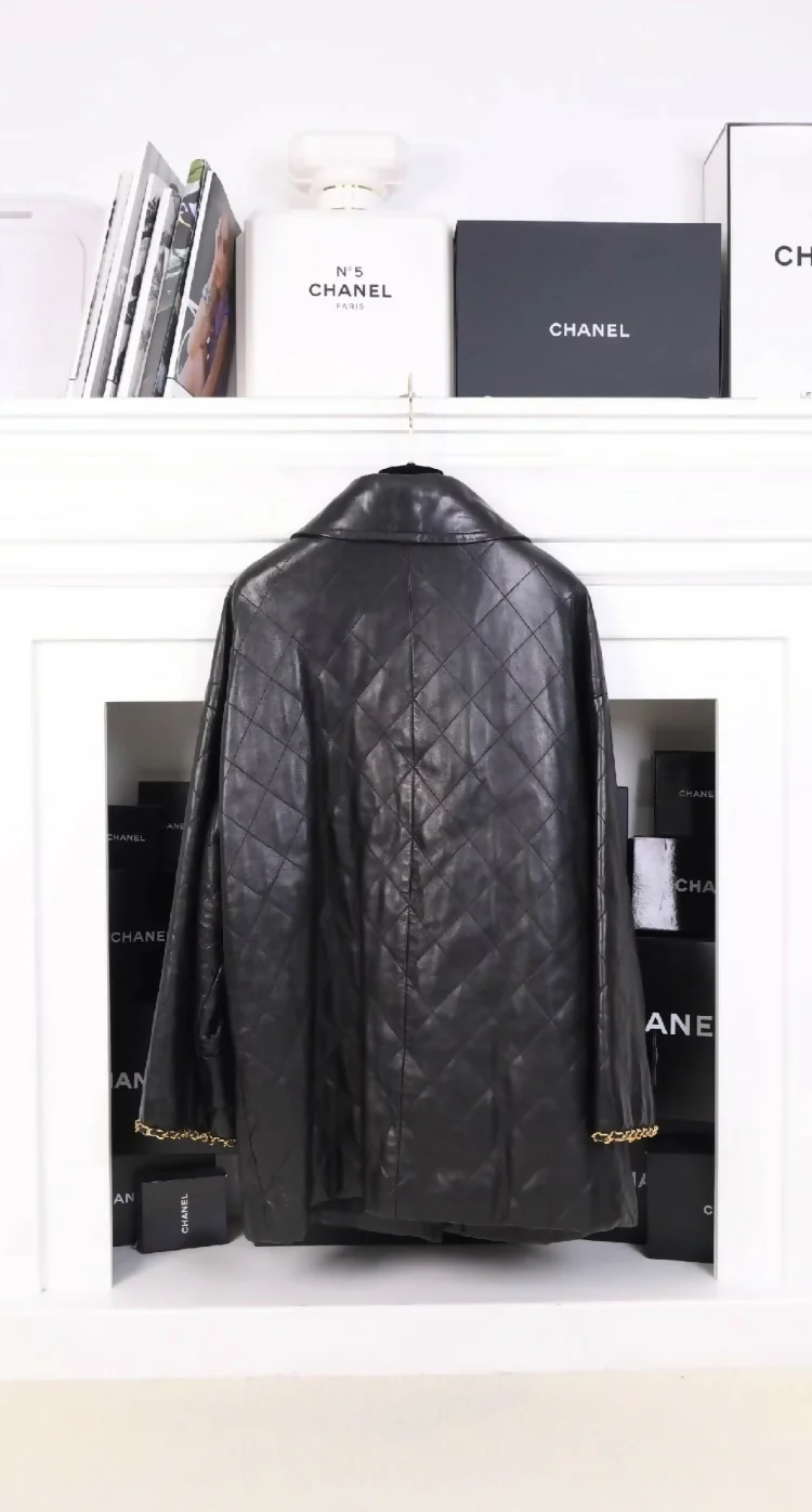 Chanel 1991 Leather Jacket - Image 2