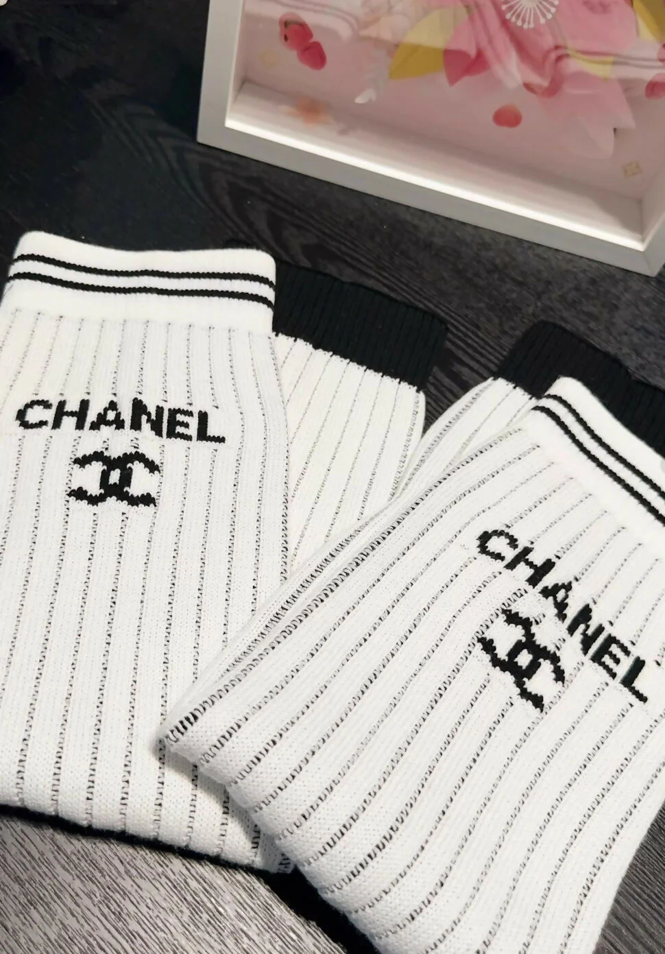 Chanel 24C white socks - Image 2