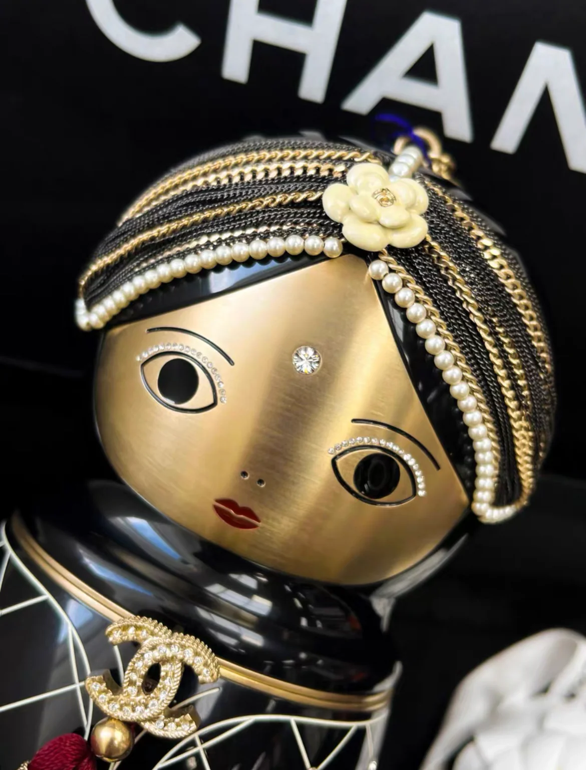 CHANEL Limited Edition Bombay Doll Clutch Bag - Image 2