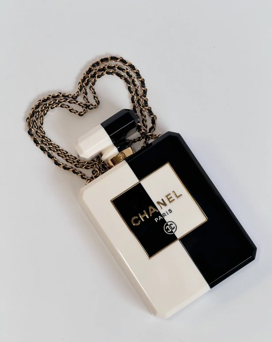 Chanel Limited Edition Lucite Perfume Bottle Minaudière - Fall/Winter 2020