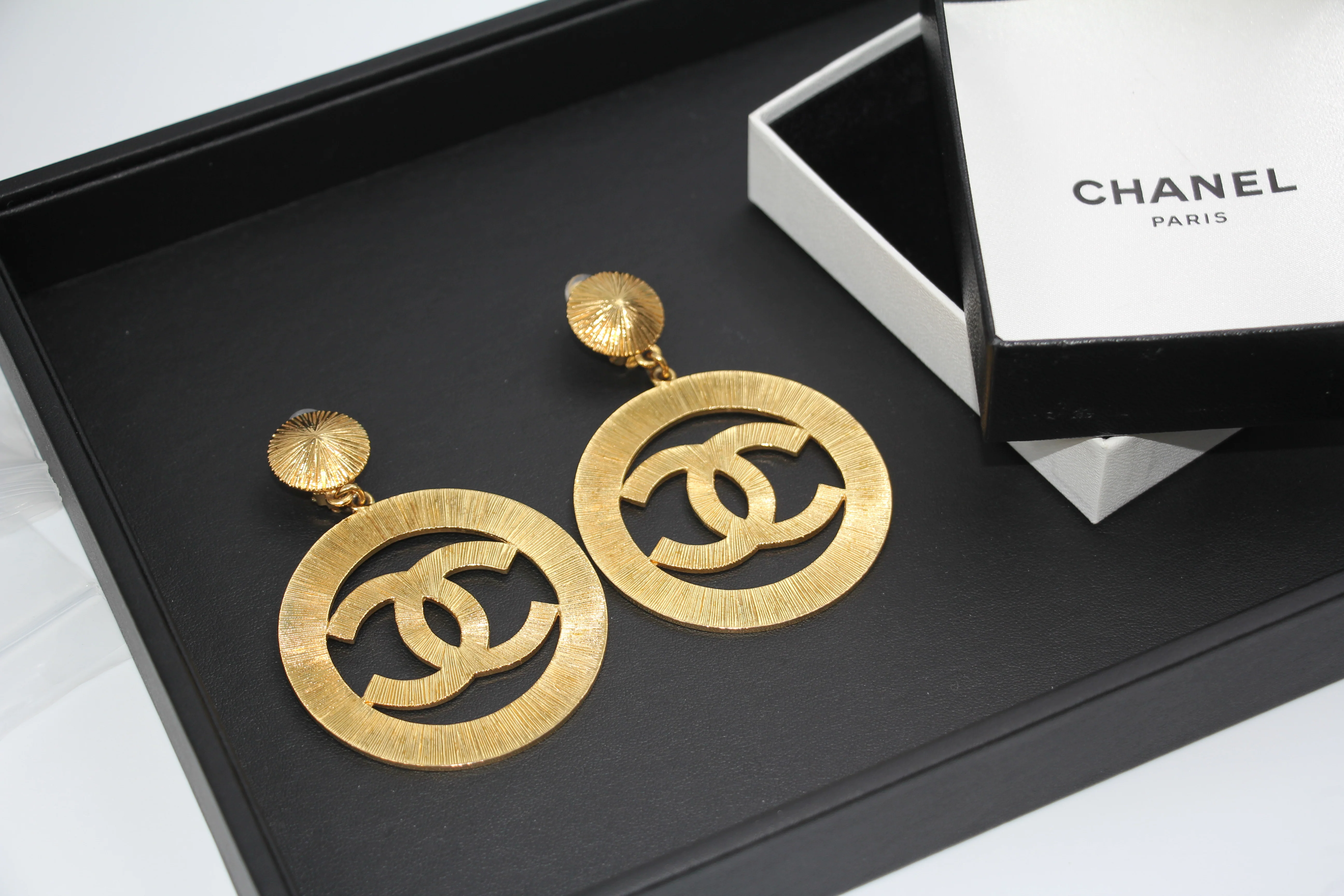 Chanel Logo Earrings